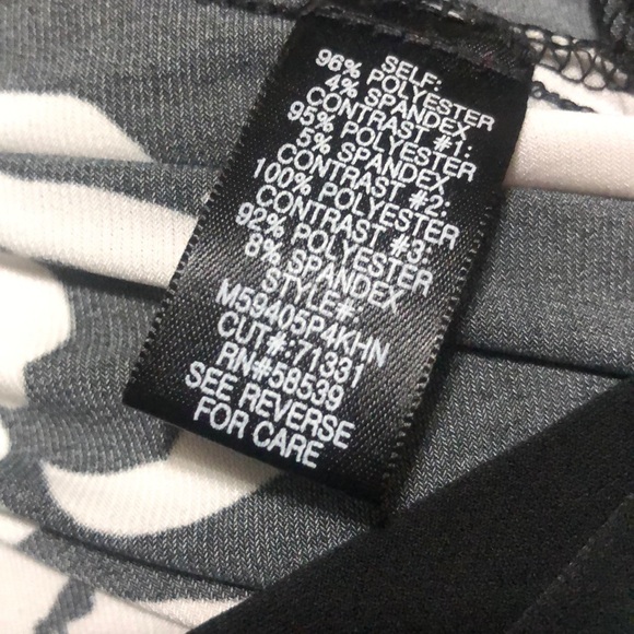 NWOT Maurices Beautiful Bright Mint Green Black & White Floral Stretchy Dress - Picture 5 of 6